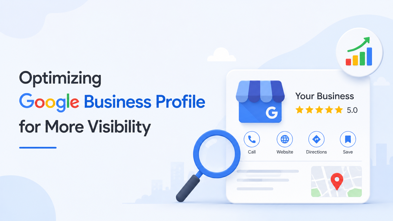 Optimizing Google Business Profile for more visibility with local SEO and Google Maps optimization.